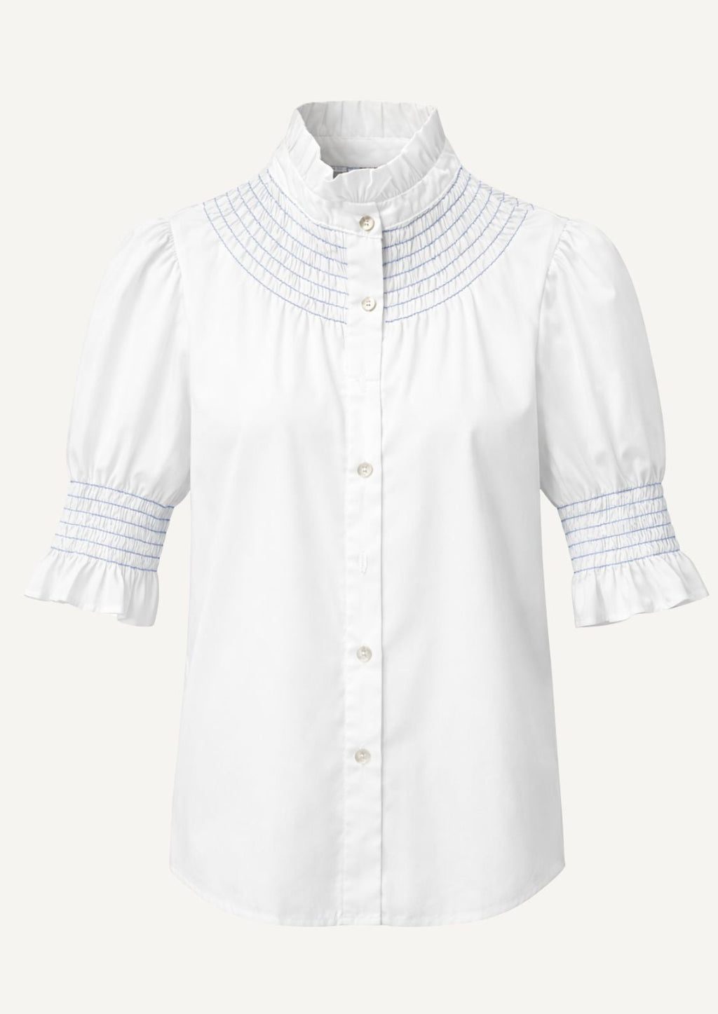 Blusa Milán - Celeste Manga corta
