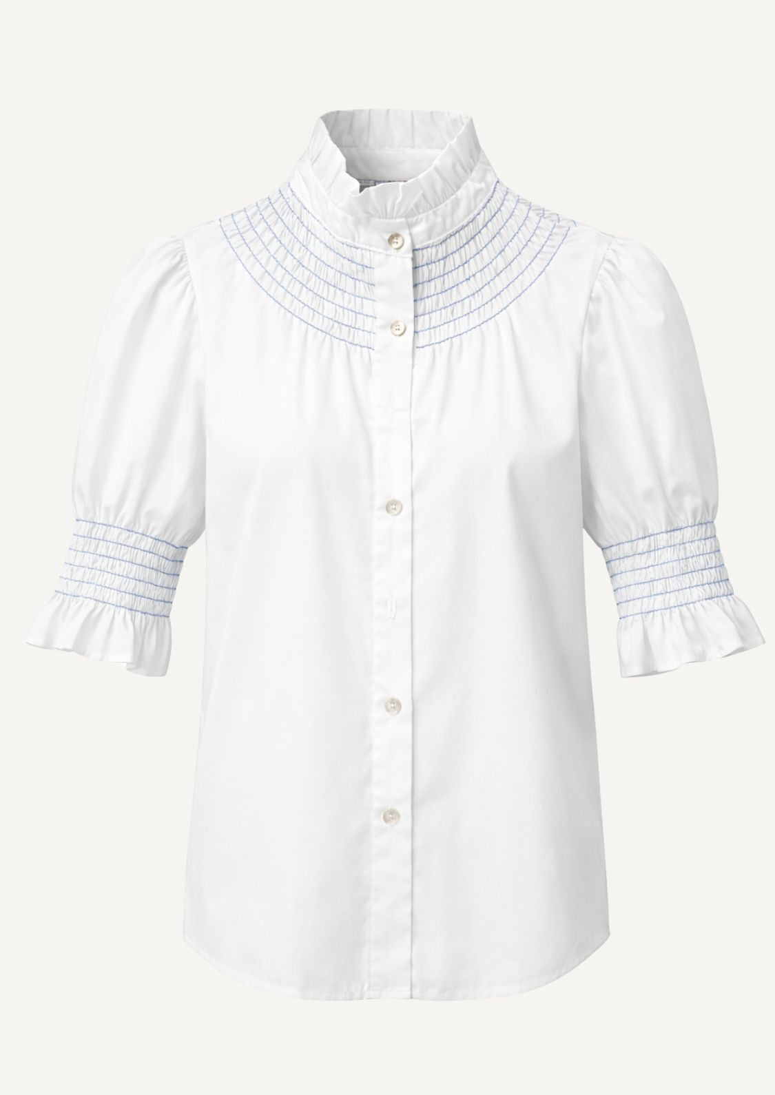 Blusa Milán - Celeste Manga corta