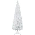 6ft Slim Artificial Christmas Tree with 390 Realistic Branch Tips & Plastic Stand, White