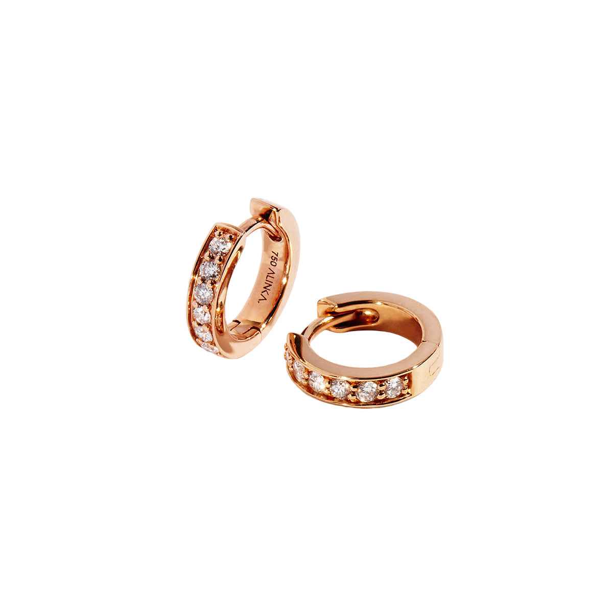 IRINA Diamond Huggie Hoop Earrings Pair By ALINKA Fine Jewellery