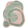 Irregular Organic Blob Hand Tufted Rug