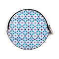 Blue and White Leather Coin Purse Alcazar