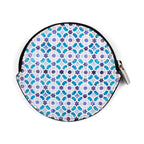 Blue and White Leather Coin Purse Alcazar