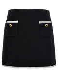 Moschino Heart Button Skirt — Black