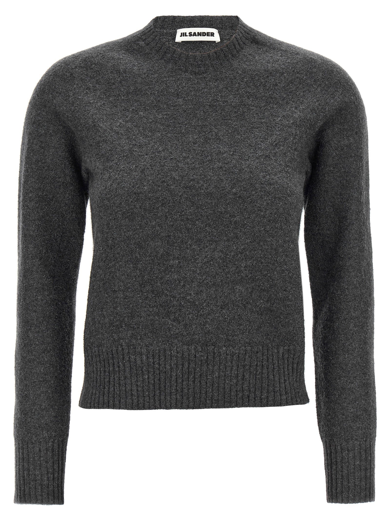 Jil Sander Superfine Wool Sweater — charcoal