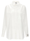 Moschino Stretch Cotton Poplin Shirt — White