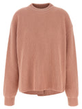 Jil Sander Ribbed Merino Wool Sweater — Rose