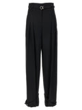 Jil Sander High-Waist Tailored Trousers — Black