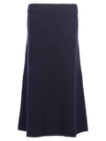 Jil Sander Long Wool Skirt — Navy