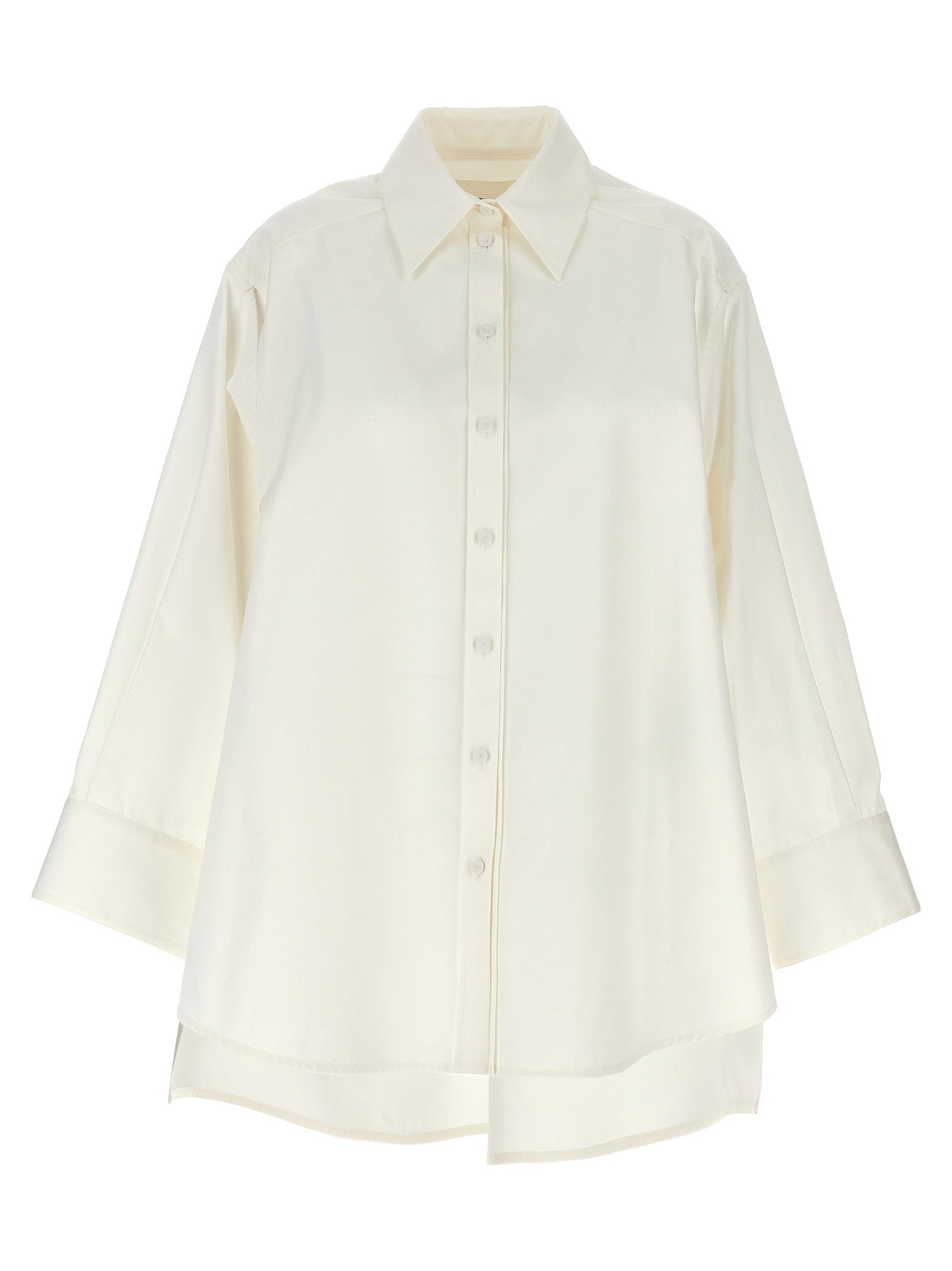 Jil Sander Cut-Out Armhole Shirt — White