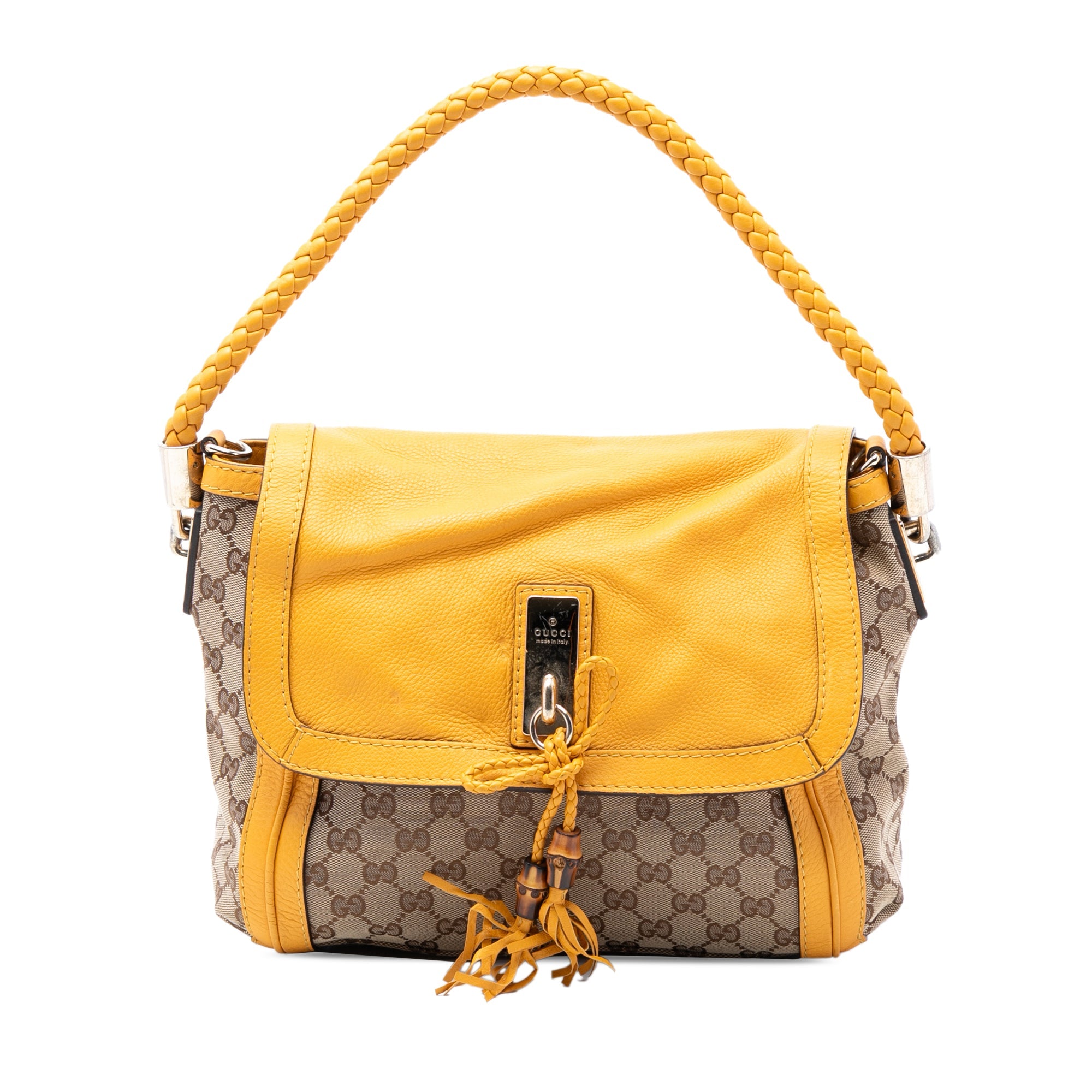 GG Canvas Bella Flap Satchel