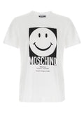 Moschino Smiley Logo-Print T-shirt — White