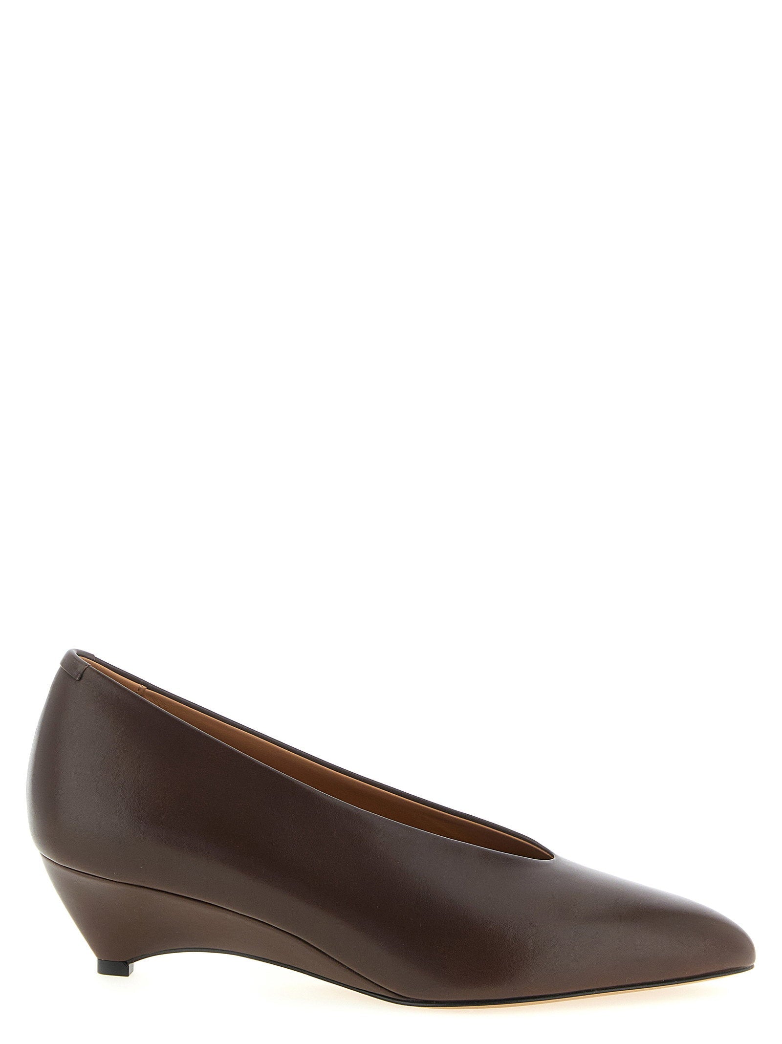 Jil Sander Arc Pump — Brown