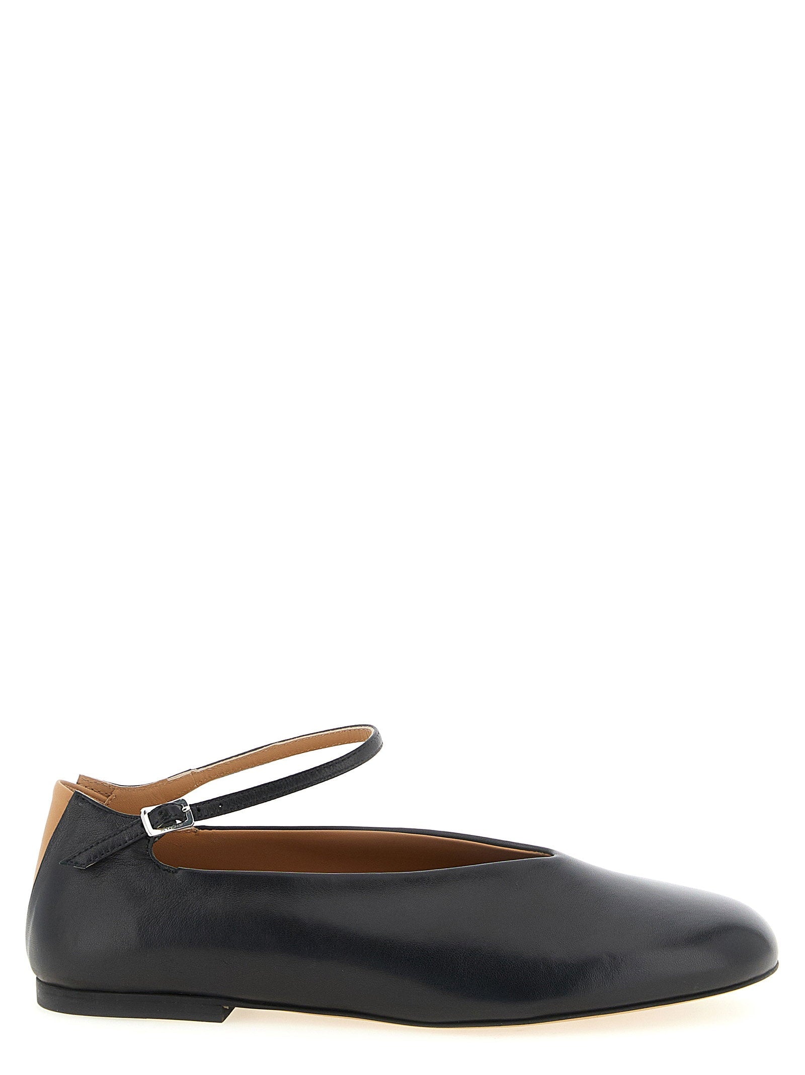 Jil Sander Elyss Flat — Negro