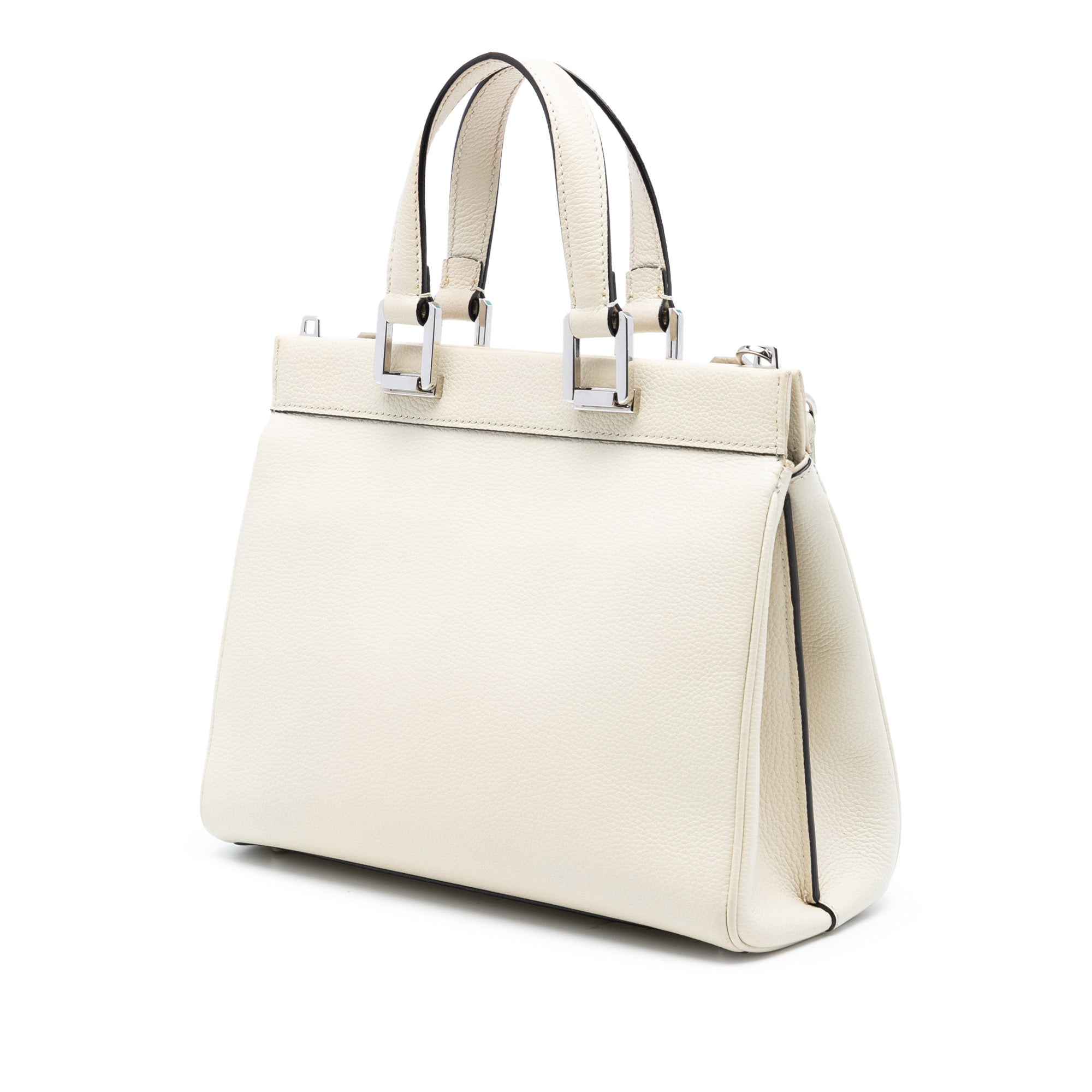 Small Grained Calfskin Zumi Top Handle Bag