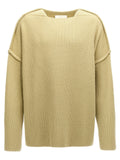 Jil Sander Jersey de lana acanalado - Beige