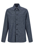 Jil Sander Chambray Cotton Shirt — Slate
