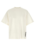 Jil Sander Logo-Print Cotton T-Shirt — Cream
