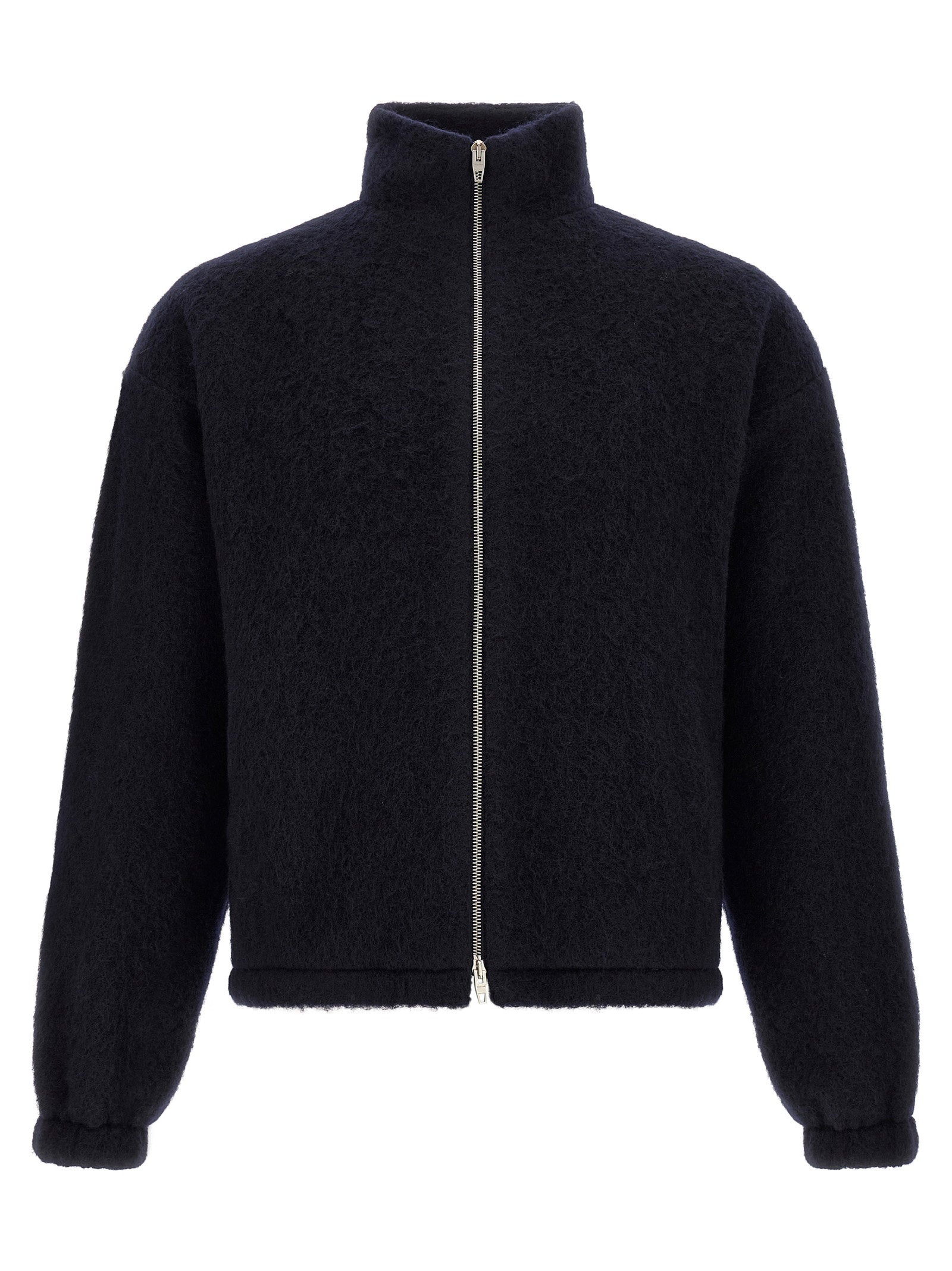 Jil Sander Wool Blend Sweatshirt — Navy
