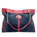 Large Web Suede Rajah Tote