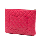 Medium Quilted Lambskin O Case Clutch
