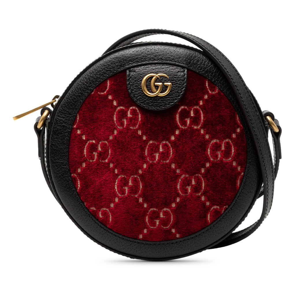 GG Marmont Velvet Round Crossbody