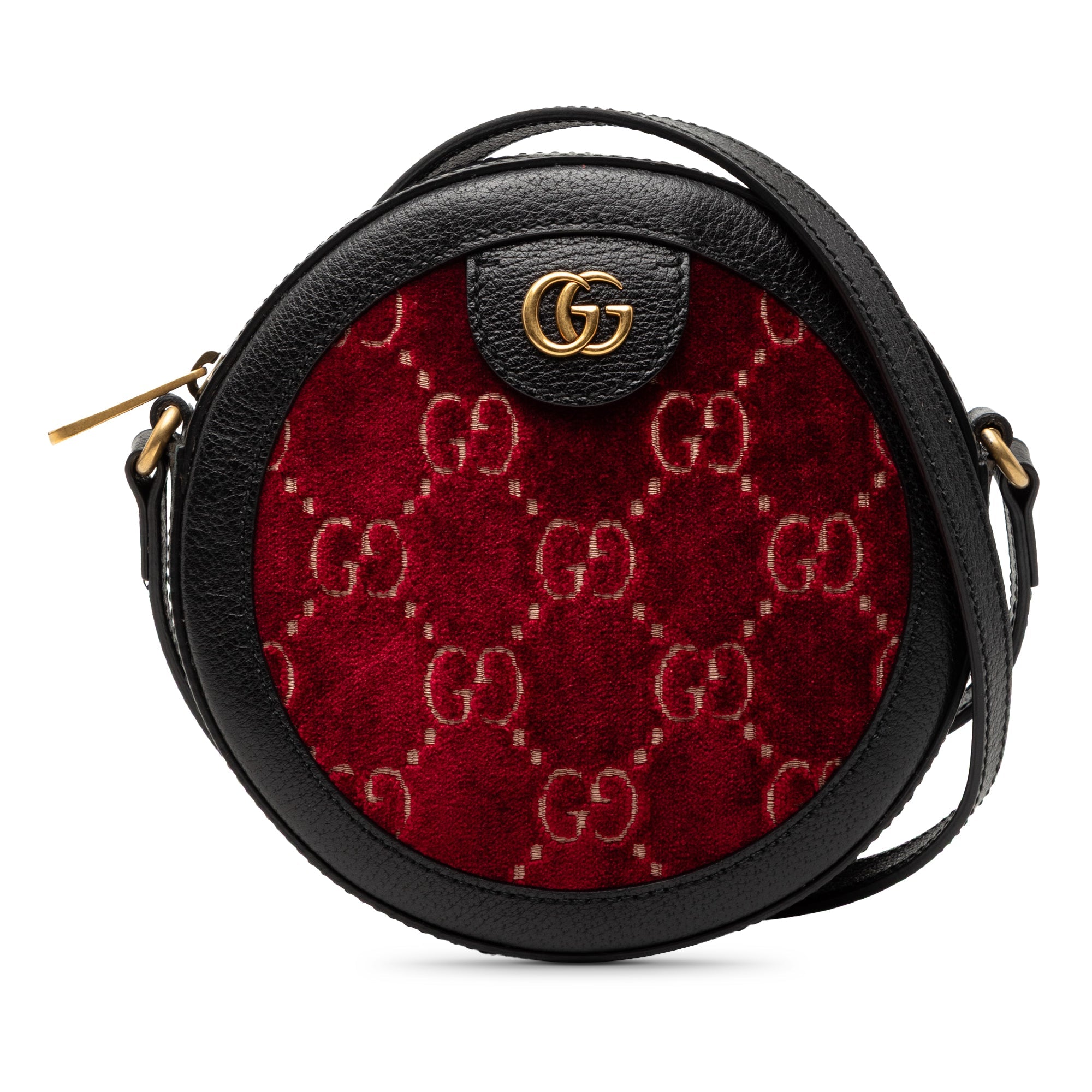 GG Marmont Velvet Round Crossbody