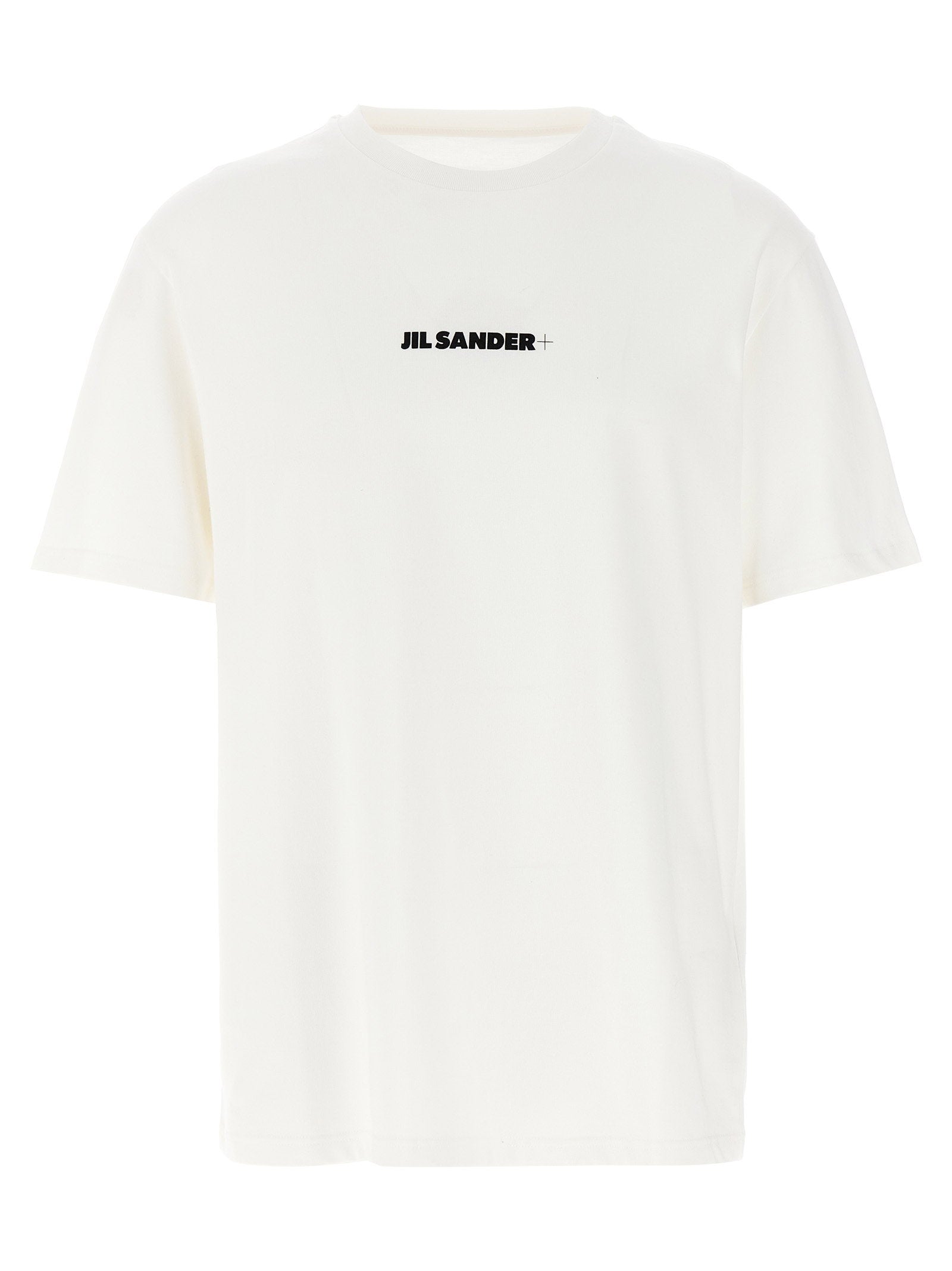 Jil Sander Logo-Embroidered T-shirt — White