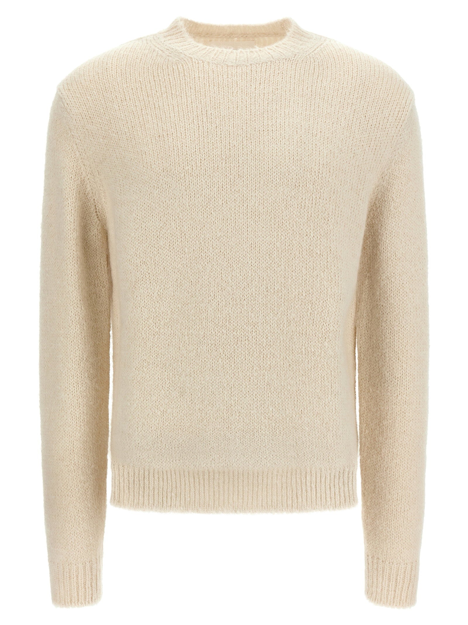 Jil Sander Alpaca Wool Blend Sweater — Cream
