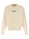 Jil Sander Logo-Print Sweatshirt — Cream