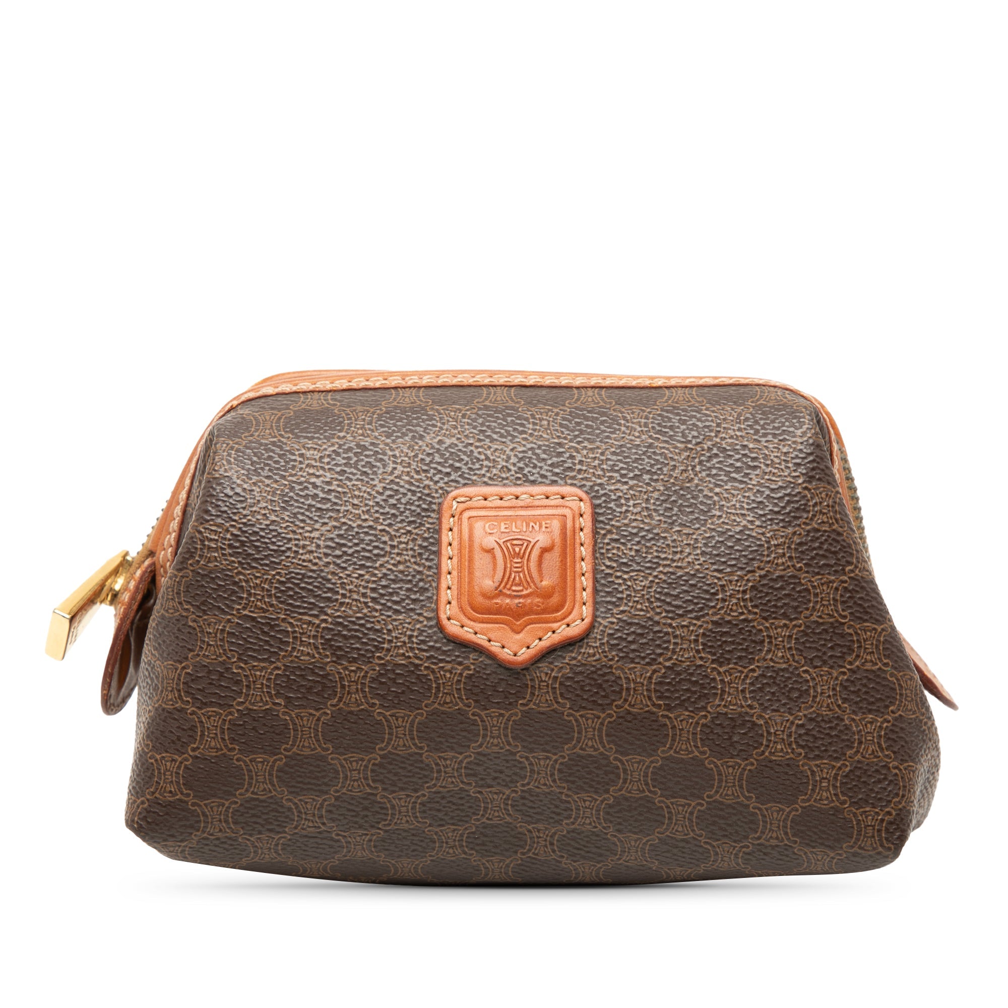 Macadam Coated Canvas Pouch