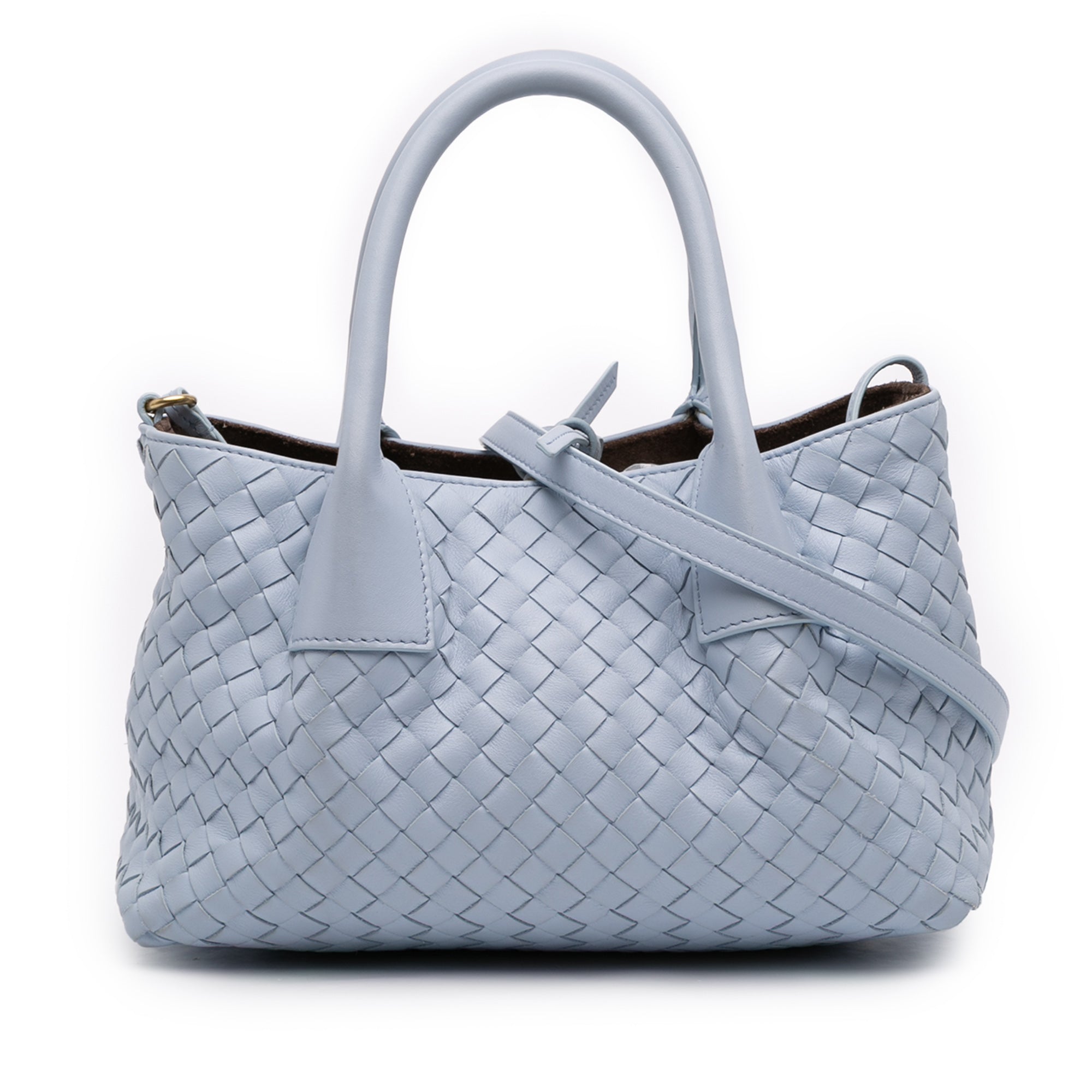 Small Calfskin Intrecciato Pinacoteca Tote