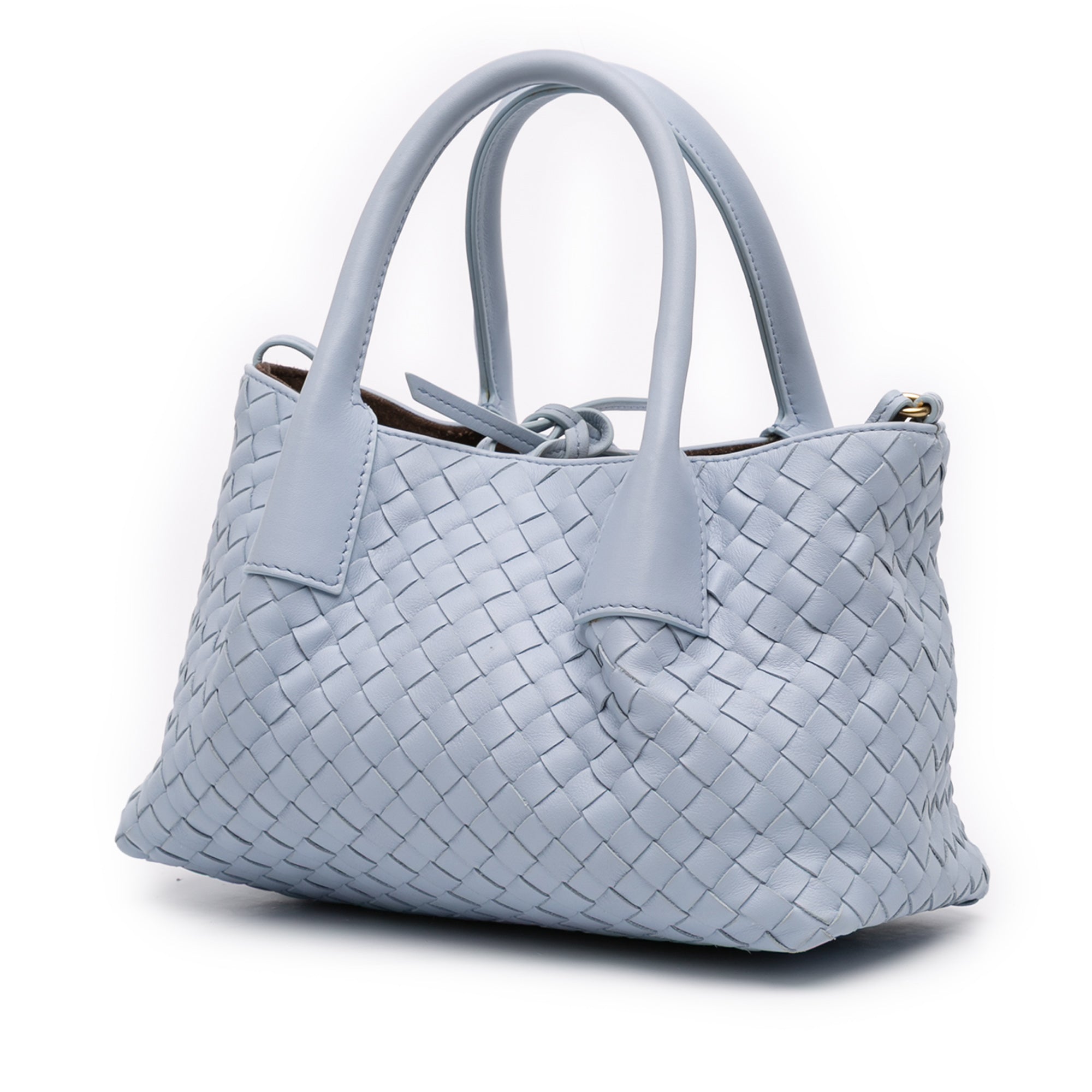 Small Calfskin Intrecciato Pinacoteca Tote