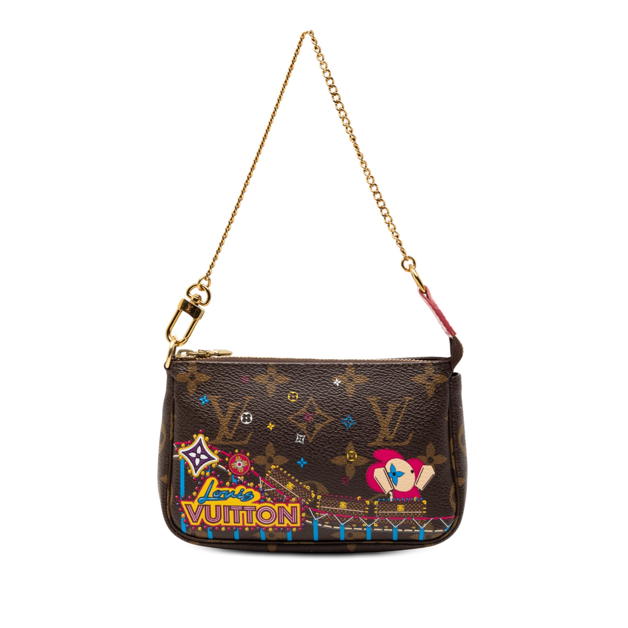 Monogram Vivienne Christmas Roller Coaster Mini Pochette Accessoires