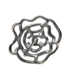 Brass and Strass Camelia Pin Brooch