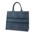 Large Oblique Denim Book Tote