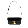 Shiny Calfskin Triomphe Claude Shoulder Bag