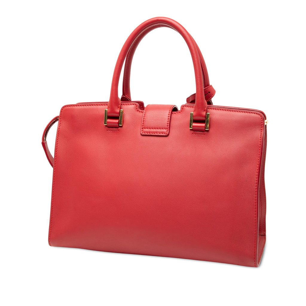Baby Leather Monogram Downtown Cabas Satchel