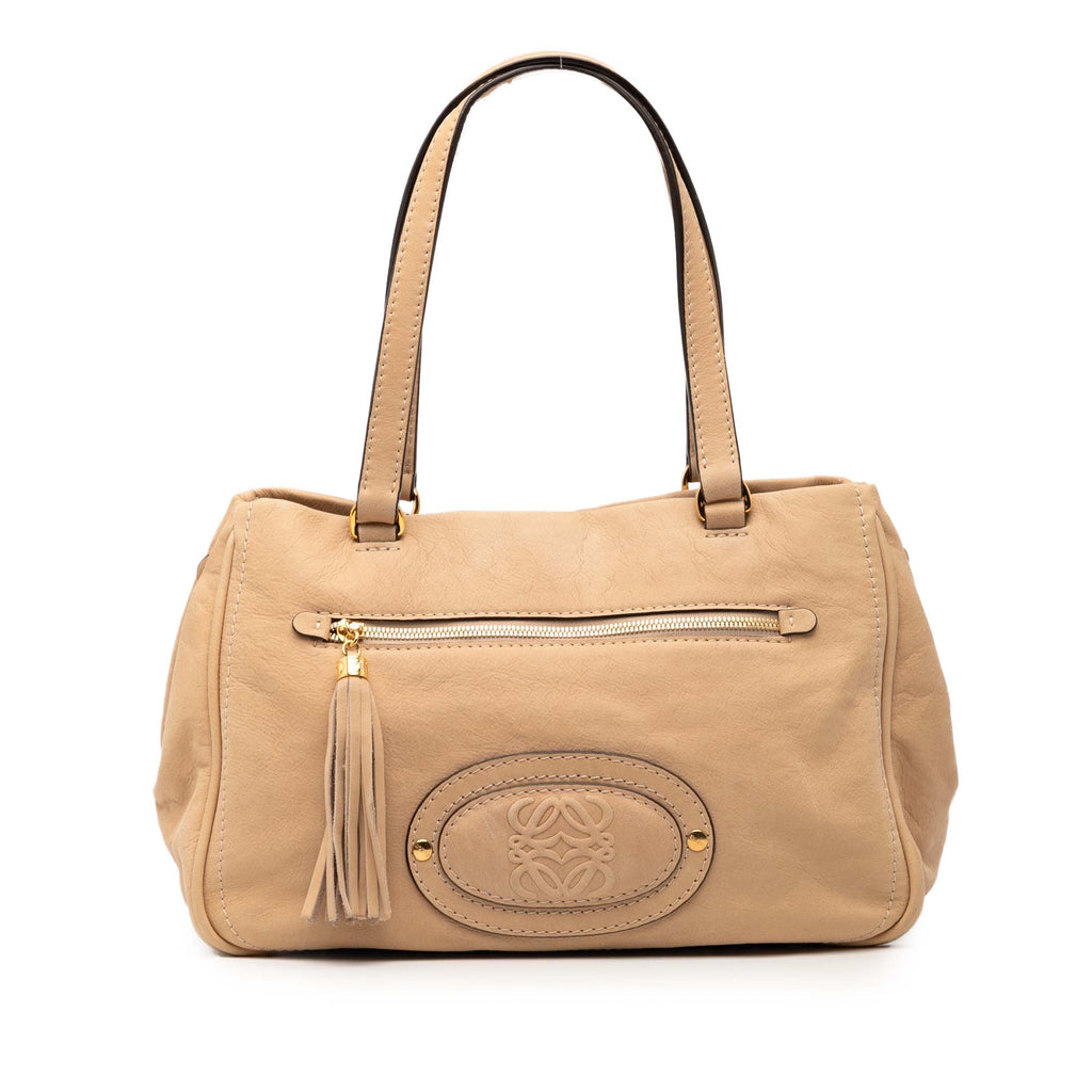 Nubuck Anagram Madrid Fringe Shoulder Bag