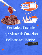 Sobre 80gr Jamón de Bellota 100% Ibérico +42 Meses |  a Cuchillo