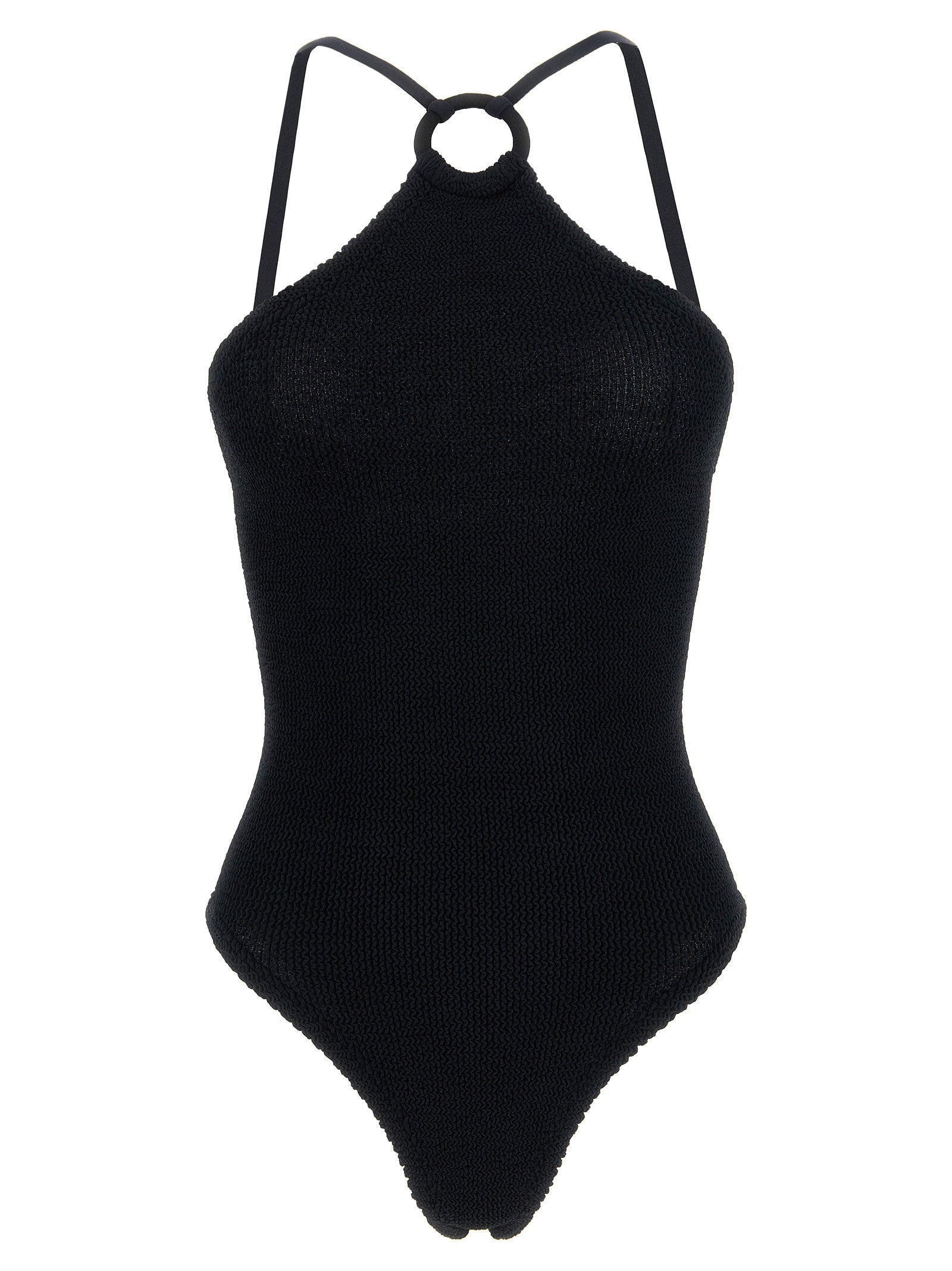 Hunza G Jasmine One-Piece Swimsuit — Black