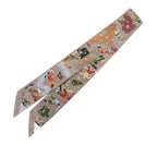 Figures Libres Studded Silk Twilly Scarf