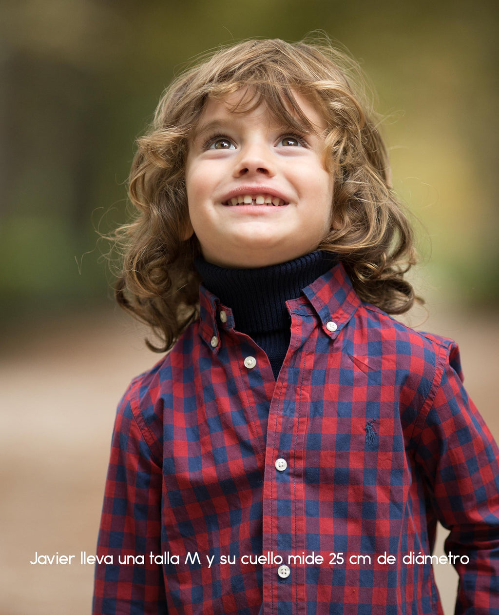 Jersey de cuello vuelto minimo azul niño