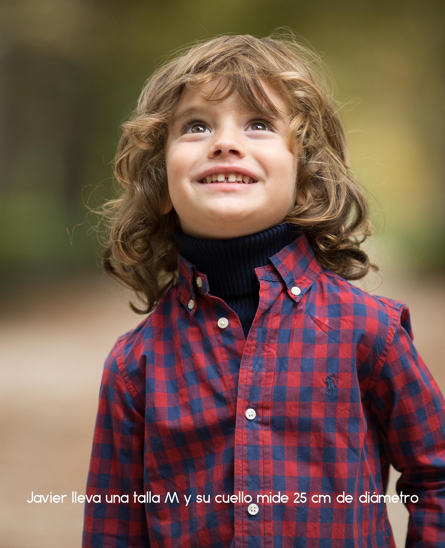 Jersey de cuello vuelto minimo azul niño