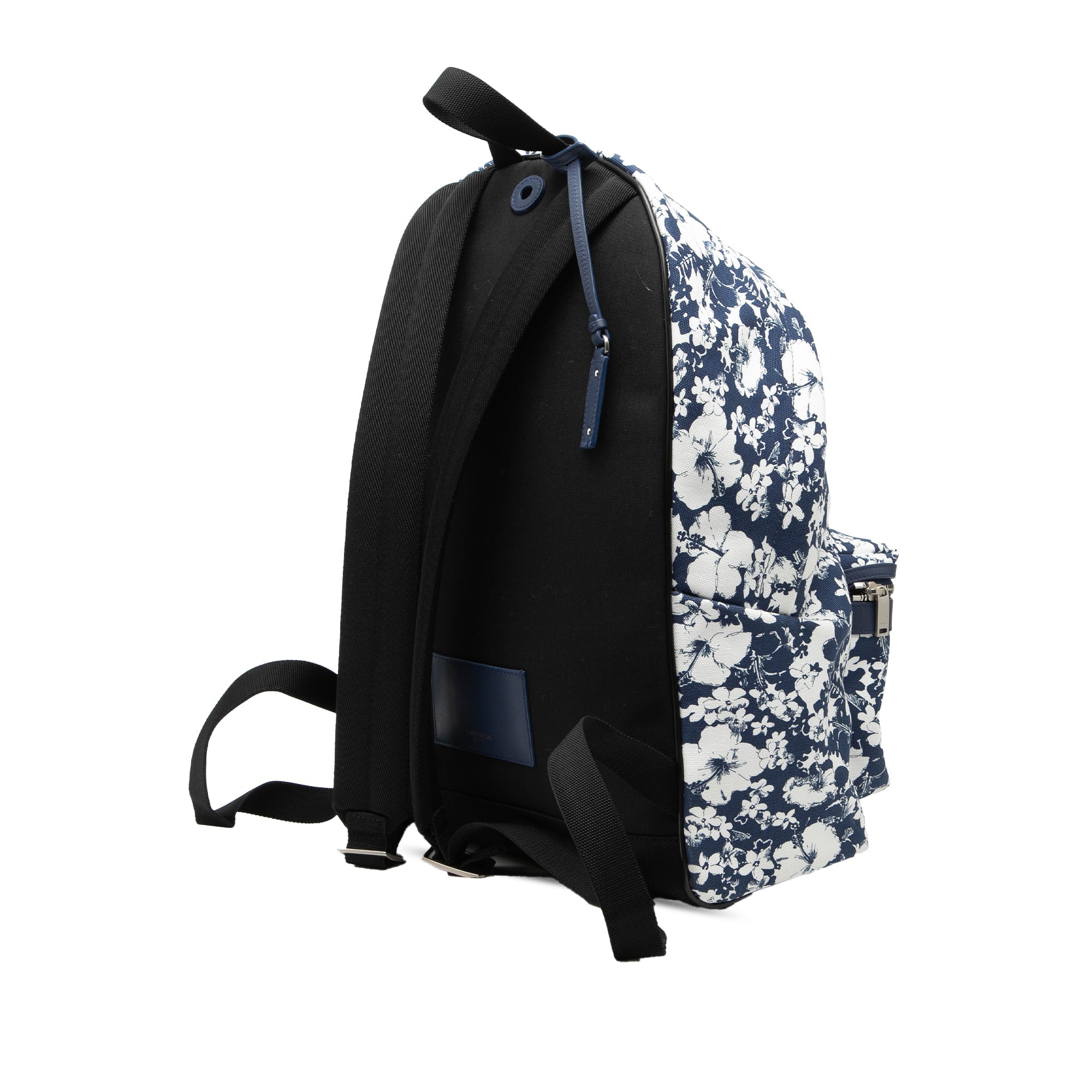 Canvas Hibiscus Flower City Backpack