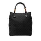 GG Canvas Bamboo Tote