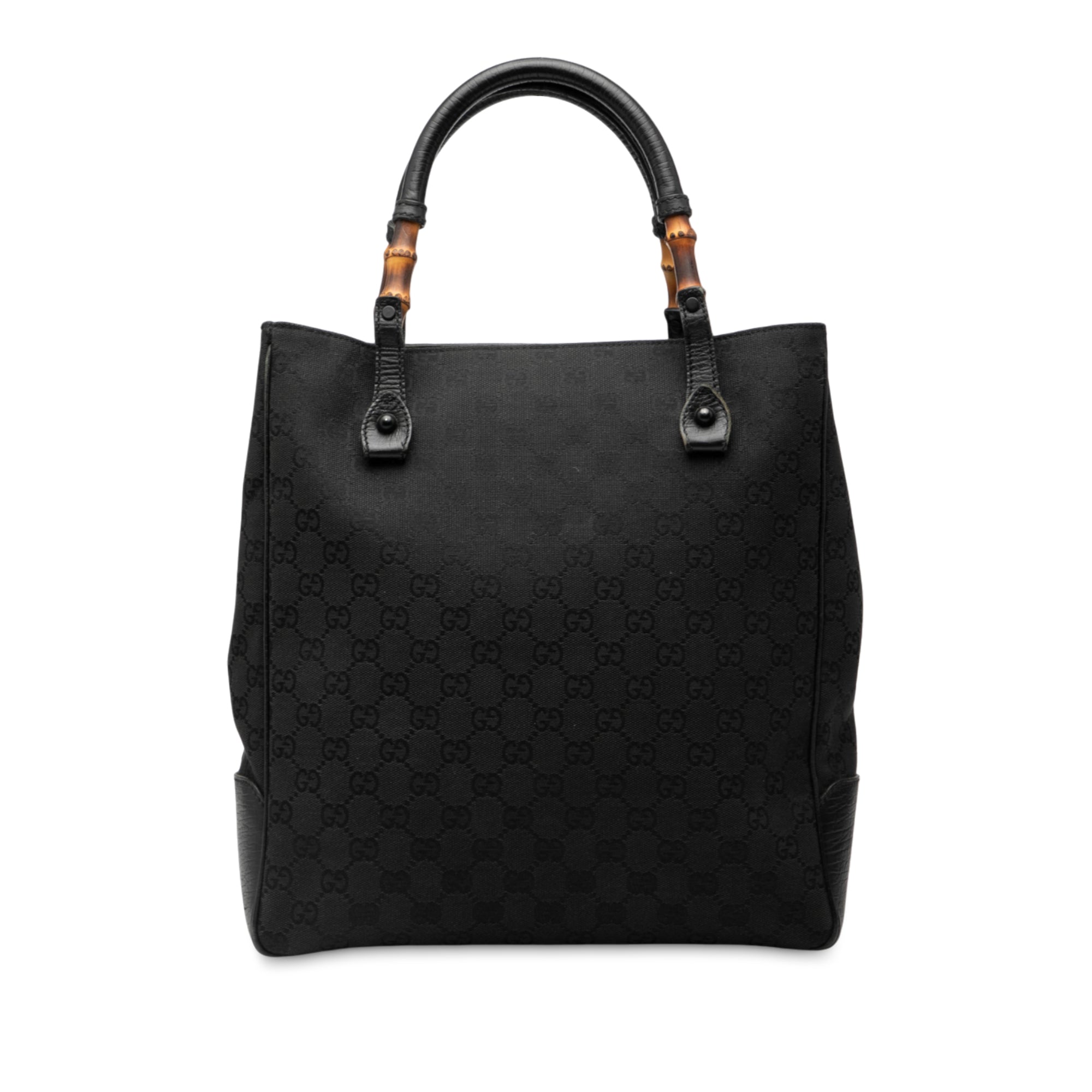 GG Canvas Bamboo Tote
