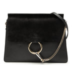 Medium Calfskin and Suede Faye Crossbody