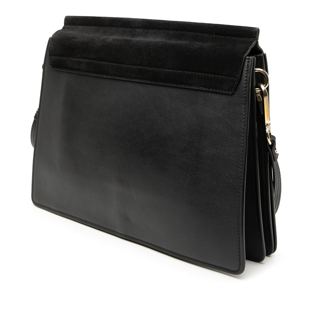 Medium Calfskin and Suede Faye Crossbody