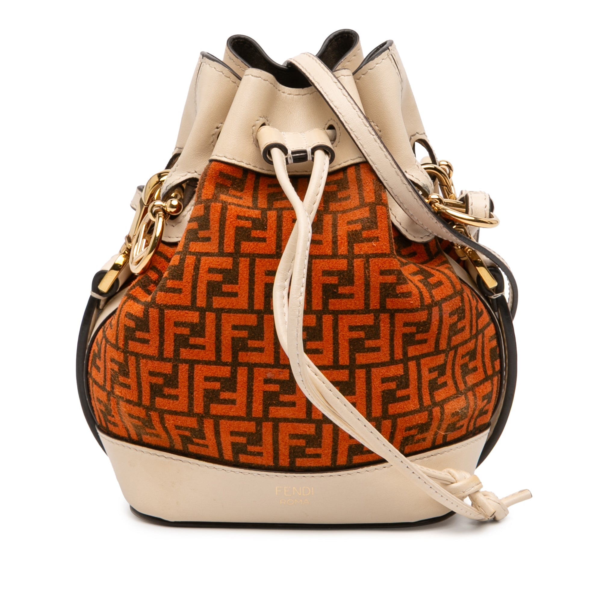 Mini Zucca Suede Mon Tresor Bucket Bag